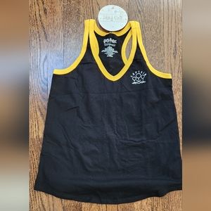 Harry Potter Hufflepuff Quidditch Captain Racer Back Shirt Large